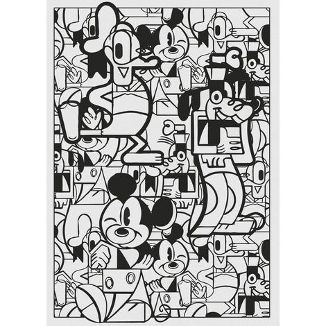 Papier peint panoramique vintage & retro Mickey Constructif (1/5)