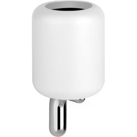 Gessi Goccia porte-verre mural, gobelet en GRES blanc, 38007079,