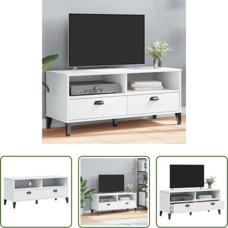Holzwerkstoff - TV-Schrank VIKEN Weiß Holzwerkstoff (1/5)