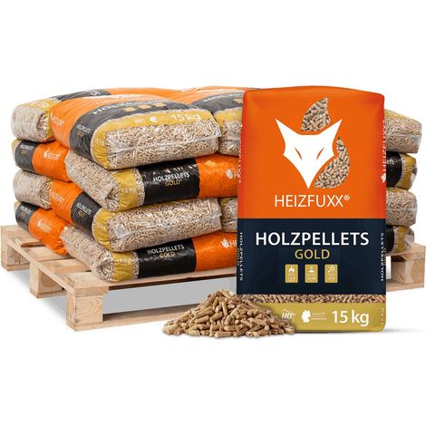 Heizfuxx Gold HD ENplus A1 Holzpellets Nadelholz 15kg x 20 Sack
