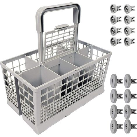 CESTELLO POSATE REX ELECTROLUX AEG ZANUSSI  + 8 RUOTE SUPERIORI+ 8 INFERIORI (1/4)