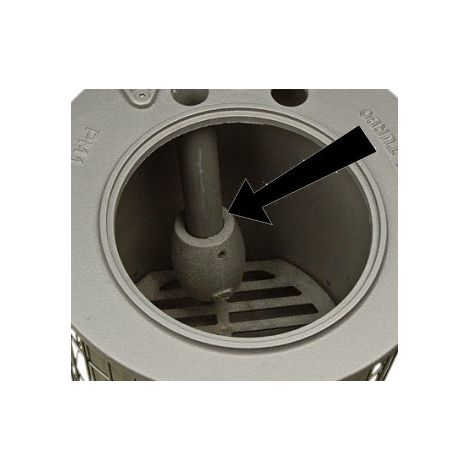 -noir-Tube Turbo pour poêle à bois DEOM TURBO