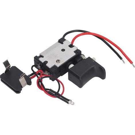 Perceuse sans fil avec gâchette, batterie au lithium, clé électrique, variateur de vitesse, interrupteur à gâchette et éclairage 7,2-24 V (1/5)