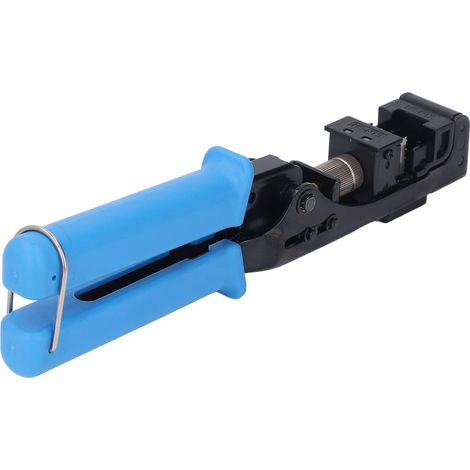 Outil de sertissage rapide coudé à 90° pour connecteurs Keystone RJ45 CAT6 5e CAT6A d'Everest Media (1/5)