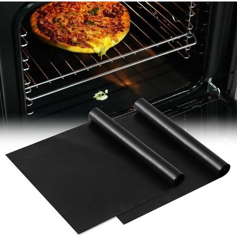 Tappetini da forno antiaderenti riutilizzabili – set da 2, 40 x 50 cm – protezioni per forno – lavabili – protezione forno (1/5)