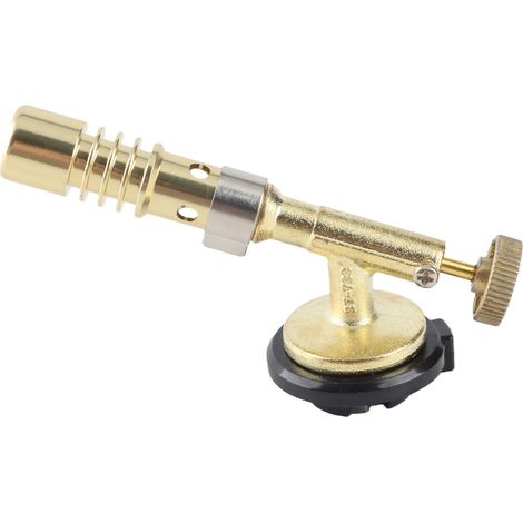 [JAMAIS UTILISÉ]chalumeau de cuisine portable professionnel en laiton, en laiton, pour la cuisson au butane et le soudage de barbecues. (1/5)
