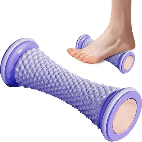 2 Pcs Rouleau de Massage Pieds Rouleau Massage Pied pour la Voûte Rouleau Acupression Pieds Soulager le Stress les Douleurs des Pieds Rouleaux de Musculaire Violet (1/5)
