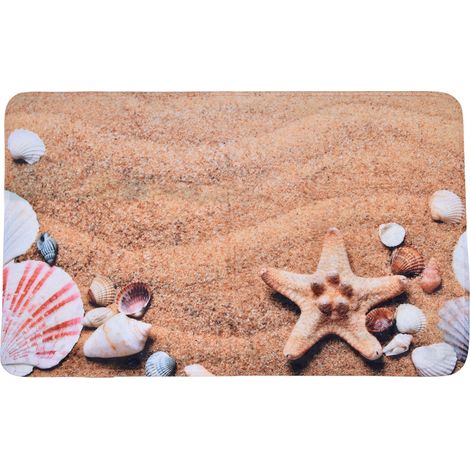 Tapis de sol antidérapant en flanelle pour salle de bain, cuisine, salon, chambre - 49x80 cm Type E (1/4)