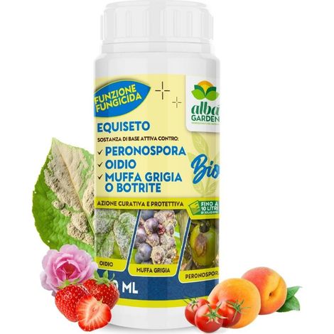 Equiseto Naturale Liquido Concentrato Fungicida Biologico Sostanza di Base per Peronospora Oidio Muffa Grigia x 500 ml