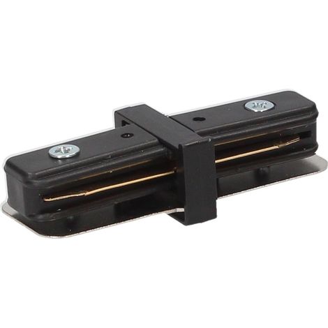 Gerader Stecker für Einphasenstrahler Schwarz (1/3)