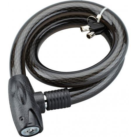 Antifurto a chiave Scorp, cavo d'acciaio, bici, 25mmx1m, 2 chiavi, nero - THIRARD