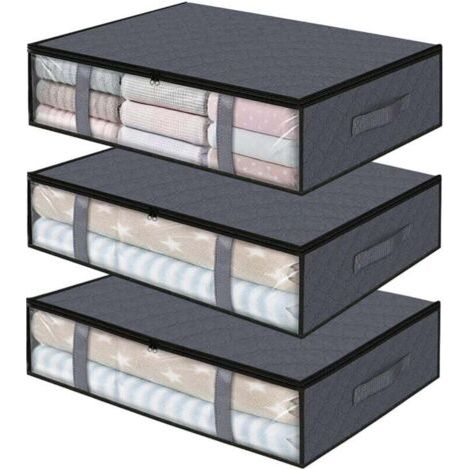 Pair Aufbewahrungstasche, Aufbewahrungsbox für unter das Bett, Aufbewahrungsbeutel für unter das Bett, Kleideraufbewahrungstasche (1/4)