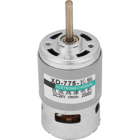 Moteur DC 775 80W haute puissance, couple élevé, arbre prolongé 24V 20000 tr/min, vitesse élevée pour bricolage (1/5)