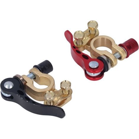 Connecteurs de borne de batterie 2pcs Connecteur de Borne de Batterie de Voiture Pinces Négatives bricolage outils (1/5)