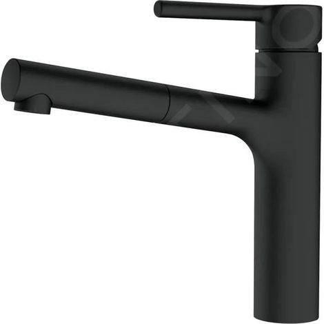 Franke Centro - Grifo de fregadero FP 0098.901 con caño extraíble, negro mate 115.0621.592 (1/2)