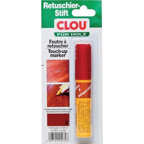 Clou Retuschierstift mahagoni rötlich Holzpaste & Holzkitt (1/3)