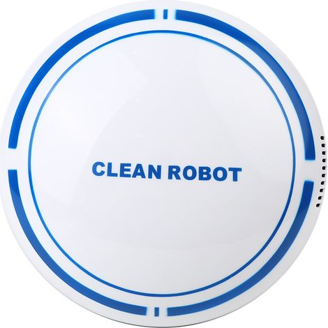 Nettoyeur de sol robotisé intelligent automatique, aspirateur blanc rechargeable par USB pour maison (1/5)