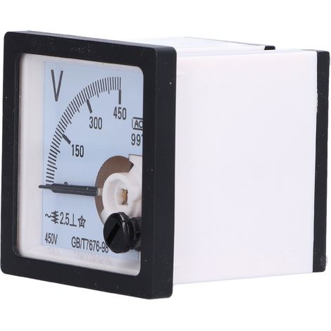 Tragbares, feinjustierbares Zeiger-Voltmeter mit Skala, Messmonitor 0–450 V, 99T1-V (1/5)