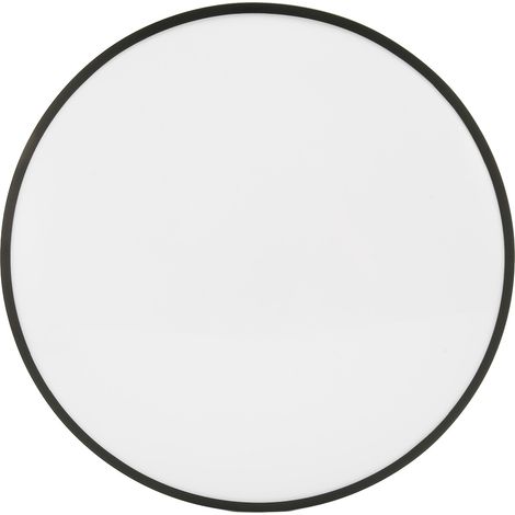 Plafonnier rond LED multicolore à intensité variable, intelligent RGBCW, télécommande RF, cadre noir, pour chambre ou salon, prise US 110-130 V (1/5)