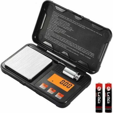 Precision Scale 0.001g/50g Calibration Weight, Digital Kitchen Scale, Pocket Scale, Portable Jewelry Scale with LCD Display, Tweezers, and Tare Function (1/5)