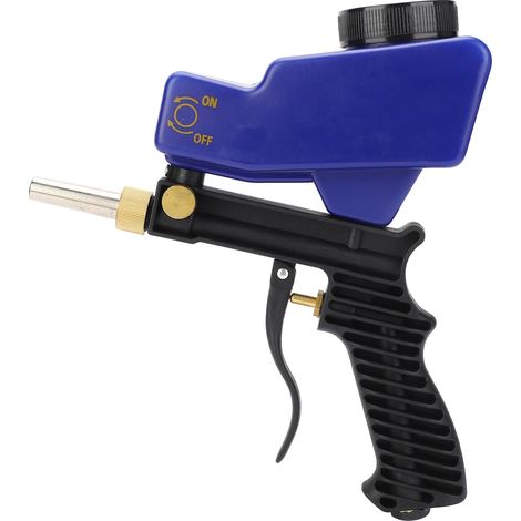 Pistolet de sablage par gravité, unité de sablage pneumatique, appareil portatif, 70–150 PSI, 6000 tr/min (1/5)