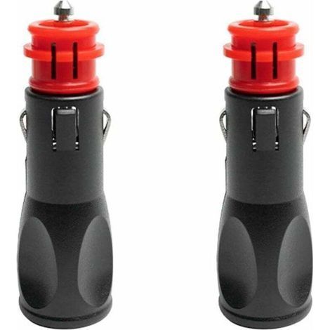 Prise Allume Cigare Male,Adaptateur Male Allume Cigare,Prise Fiche Male Allume Cigare,Fiches pour adaptateurs d'allume-Cigare européens 12V - 2PC (1/4)
