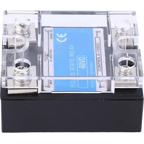 Relais statique BERM, monophasé, avec commande par optocoupleur haute performance, charge 0-10 V CC, 0-250 V CA ( (1/4)