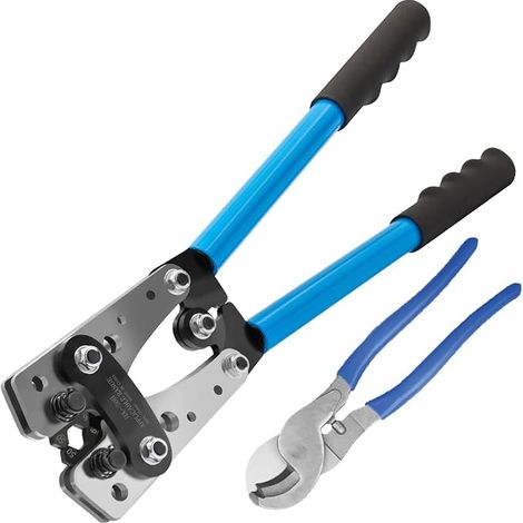 Pince a Sertir Pince Coupe Câble Cosse de Câble de Batterie Outils de sertissage Pinces D'électricien pour Sertir Des Câbles de 6-50mm² (1/5)