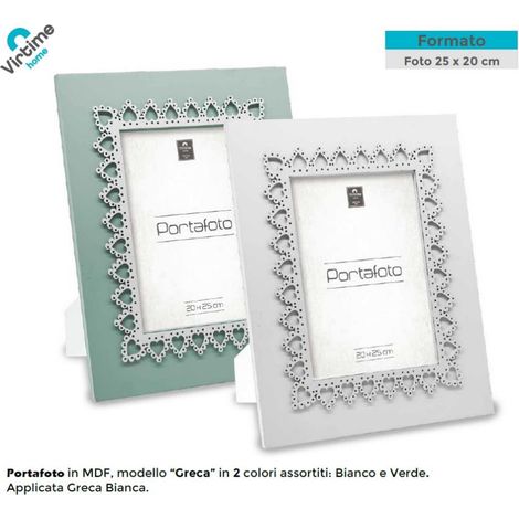 Cornice Portafoto da Tavolo in Legno Mdf Bicolor Greca 20 x 25 cm (1/3)