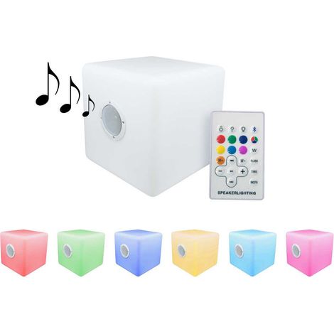Illuminazione da giardino CUBA 1 - Cubo altoparlante LED - 40 x 40 cm (1/2)