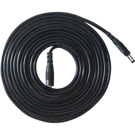 1 Mètres Rallonge Cordon d'alimentation DC 1.35mm x 3.5mm Mâle à Femelle DC Plug Rallonge Cordon, Adapté pour Appareils Photo, Adaptateur Secteur, Caméra IP sans Fil, et Plus - Noir (1/5)