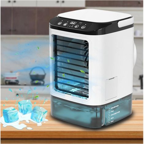 Climatisation Mobile Sans Évacuation Réservoir D'Eau 900 Ml Usb Climatiseur Mobile A Silencieux Mini Ventilateur De Climatiseur Silencieux Climatiseur Avec Reservoir Pour La Maison Et Le Bureau (1/5)