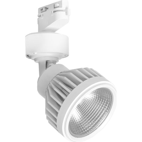 Faretto led a binario bianco bifase 35w luce calda 3000k (1/4)