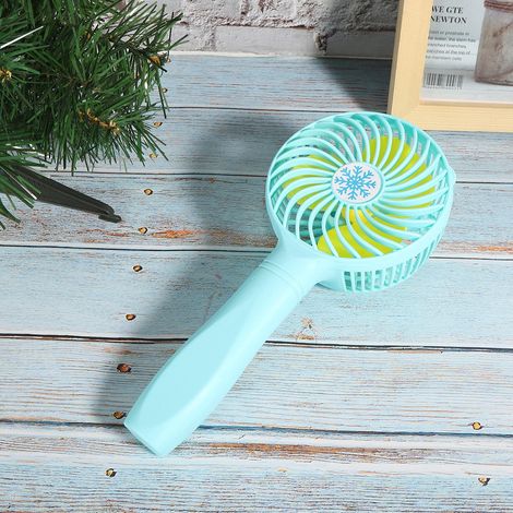 USB-Ventilator mit Ladefunktion, tragbarer Mini-Ventilator für Wohnheim, Büro, Outdoor-Aktivitäten und Reisen, Blau (1/5)