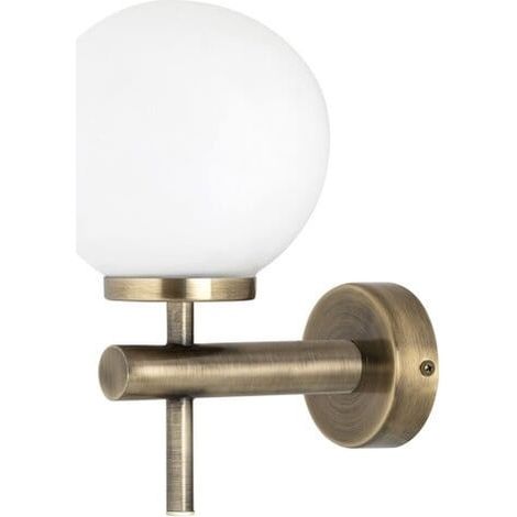 Applique Avery bronze antique boule blanche LED 6W IP44