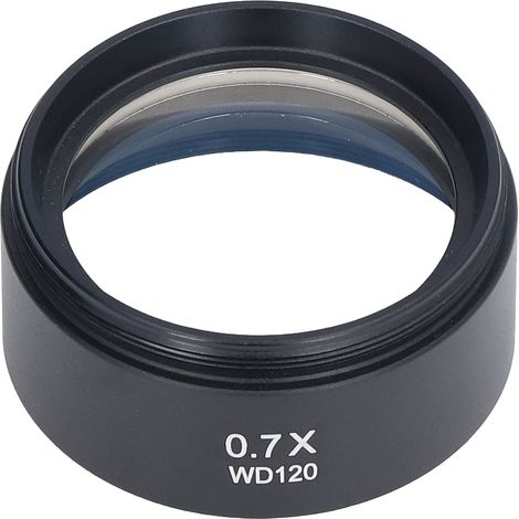 Objectif auxiliaire Barlow pour microscope stéréoscopique, micro-microscope, résistant à l'huile, protection M48, 0,7x, 120 mm (1/5)