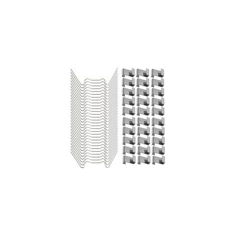 Ahlsen Edelstahl-Gewächshaus-Glasscheiben-Clips (50 W-Drahtklammern für Gewächshausverglasung und 50 Z-Überlappungsklammern für Gewächshausverglasung)