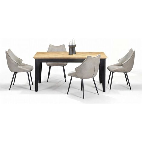 Conjunto de mesas y sillas para comedor Houston 1753 , 75x90x160cm, Diámetro: 0, Número de asientos: 4, Estilo: Contemporary (1/5)