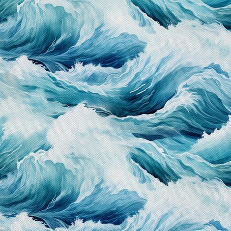 Tissu décoratif d'extérieur Oxford - Vague marine - DX2893 (1/5)