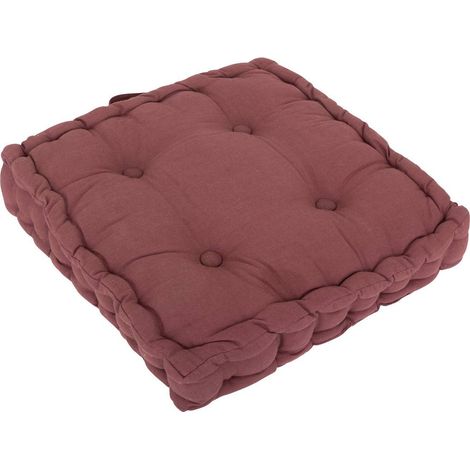 Coussin de sol Anjali prune 40x40cm - Atmosphera créateur d'intérieur