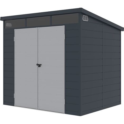 Casetta box attrezzi da giardino in polipropilene 238x191x215cm Bolsena
