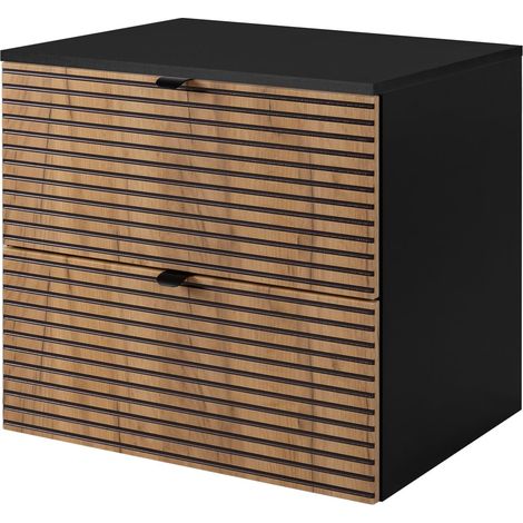 Mobile da bagno, Nero Opaco, 60 x 57 x 46 cm (1/5)