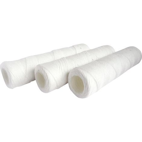 Lote 3 cartridges of anti-sediment filter herida - 20 microns of standard size of 10" (1/4)