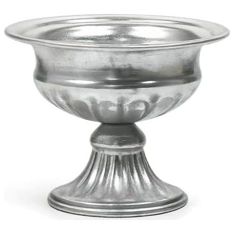 Élégant vase de centre de table de mariage pour décoration de fête de mariage, vase en forme d'urne, pots de fleurs rétro dorés (style 4) (1/5)
