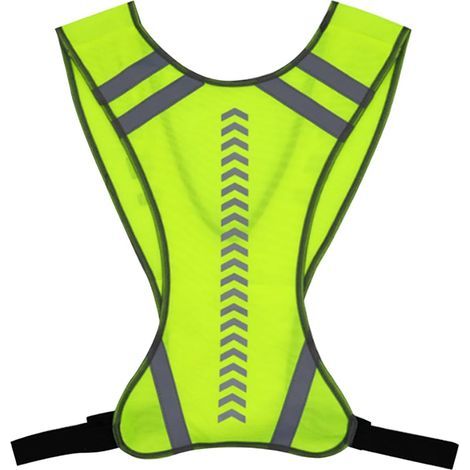 Gilet Velo Reflechissant, Gilets Jaunes, Gilet Fluo avec Poche, Vêtements Réflecteurs Fluorescent, Haute Visibilité Veste Fluo de Securite, Sécurité Réglable pour Femme et Homme (1/5)