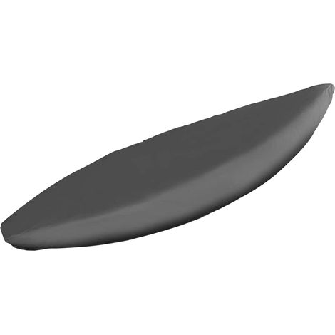 Housse de Protection pour Kayak Extérieur, Étanche et Résistante aux UV, Couvre-Bateau Anti-Poussière et Neige, Compatible 5.1-5.5m, Noir-KZQ (1/2)