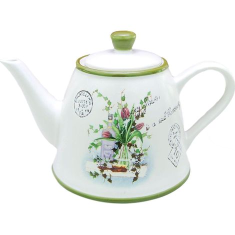 Infusor Cerámica maestro blanco 800 ml 14 x 14 cm