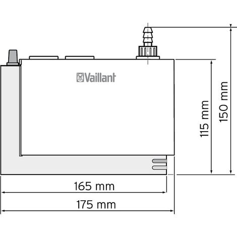 Vaillant Pompa di scarico condensa ecoLEVEL con volume serbatoio di 0,5 l, 306287