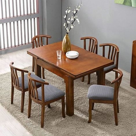 Housses de siège pour chaises de salle à manger Housses de coussin de siège de cuisine extensible Lot de 4 - Gris (1/4)
