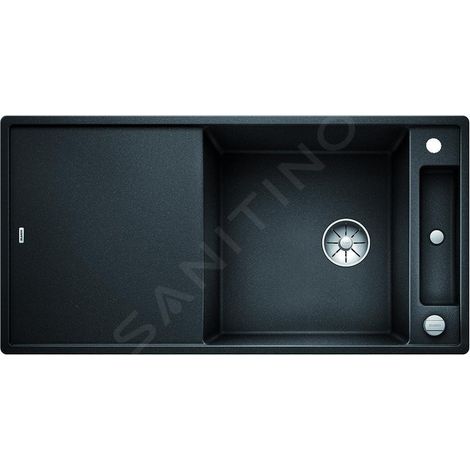 Blanco Axia III XL 6 - Évier en silgranit 100x51 cm, avec accessoires, InFino, noir 525857 (1/4)